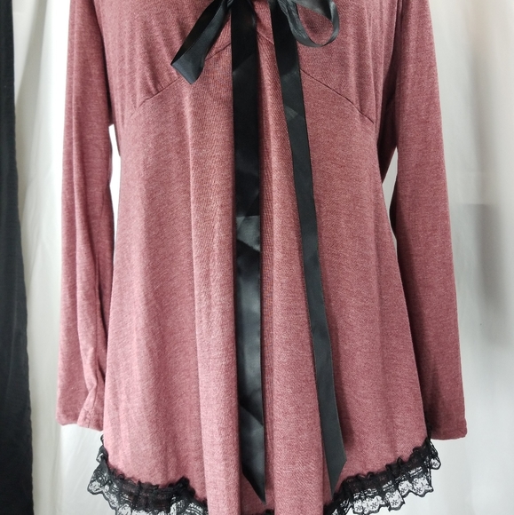 Rose gal Plus badydoll Blouse 18 - Picture 2 of 3